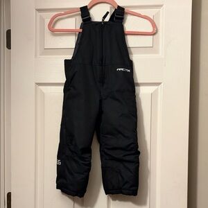 Arctix a6 Black Kids Snow Bib Overalls with Adjustable Straps